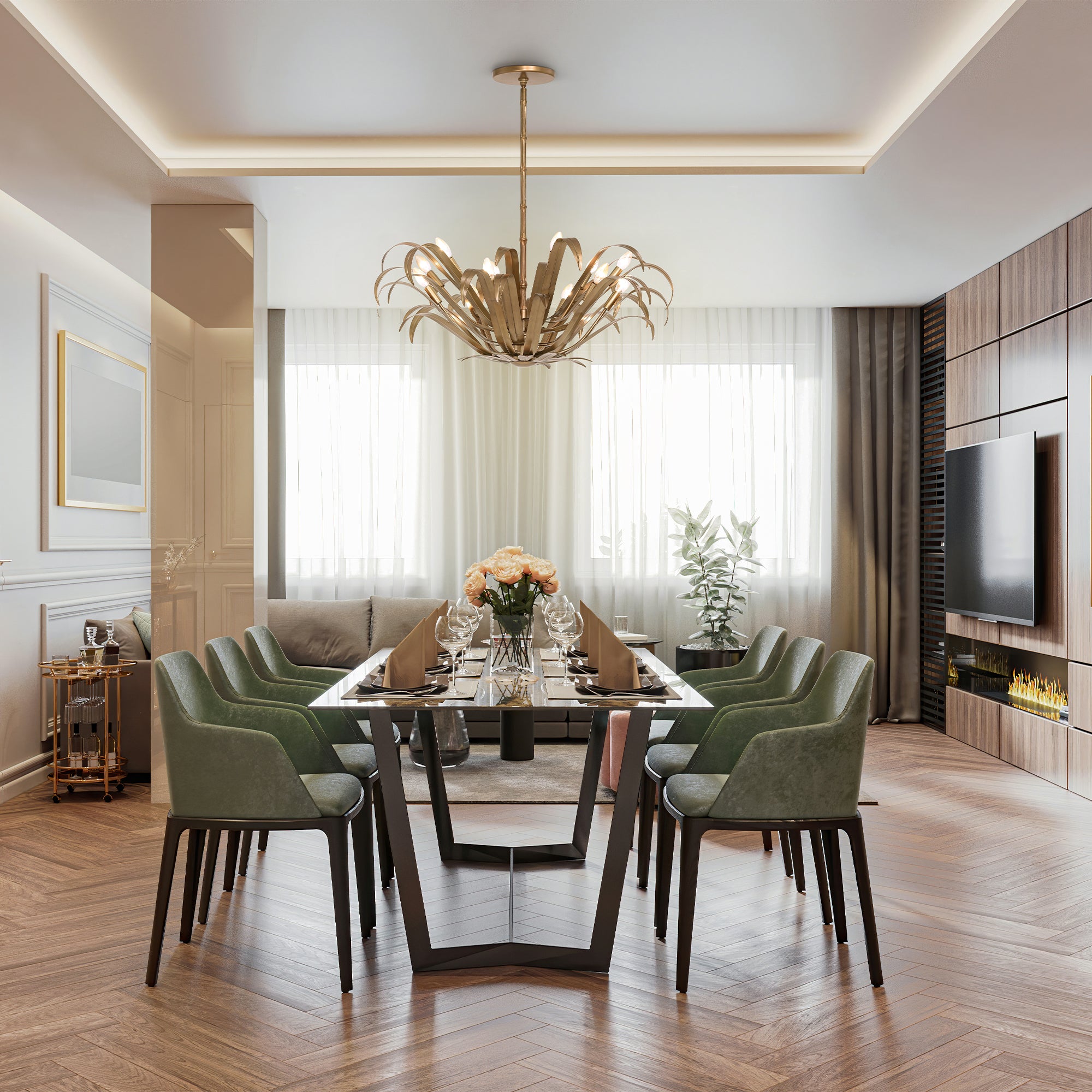 KAGRA Chandelier Or - 46432-018 | EUROFASE