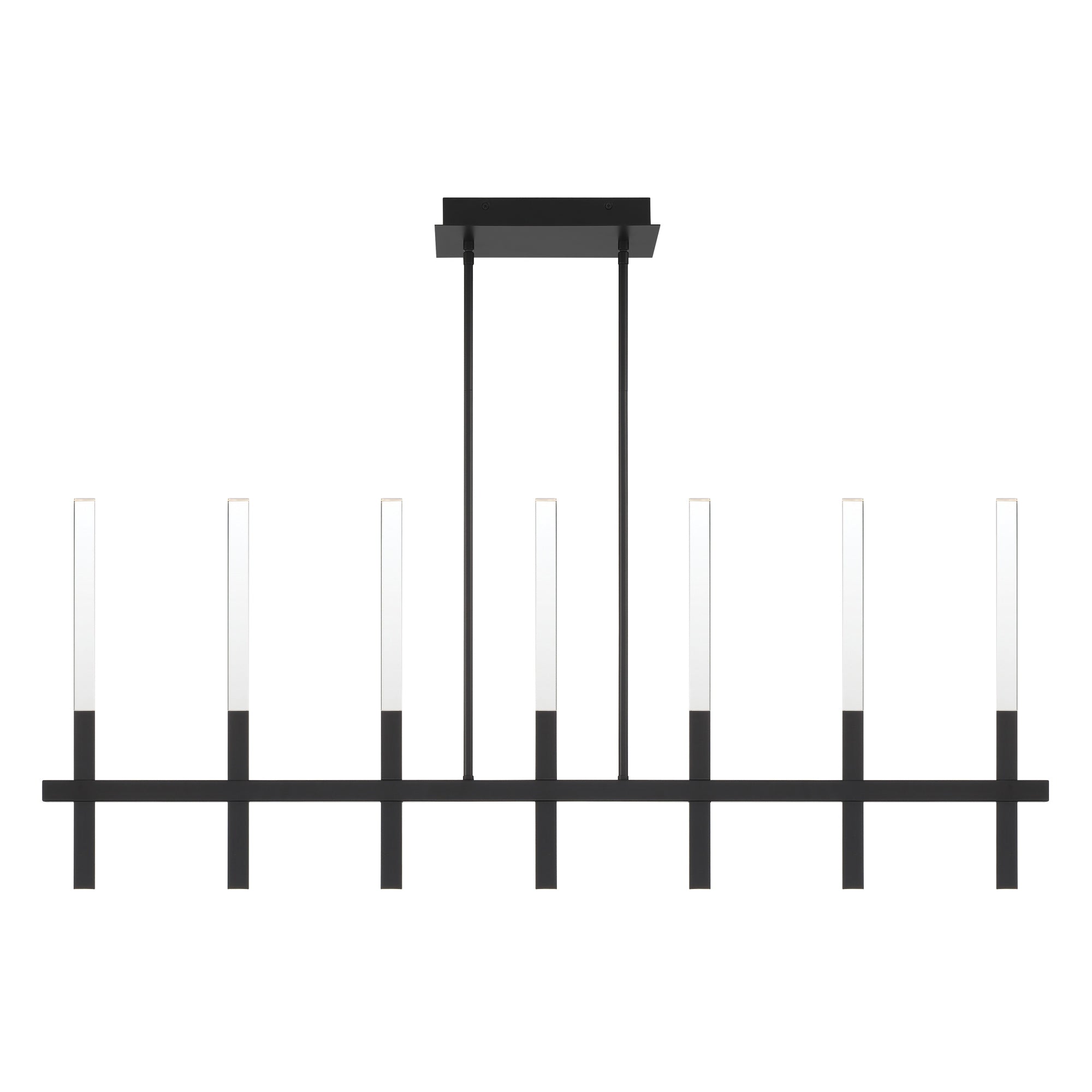 BENICIO Chandelier Noir DEL INTÉGRÉ - 46476-012 | EUROFASE