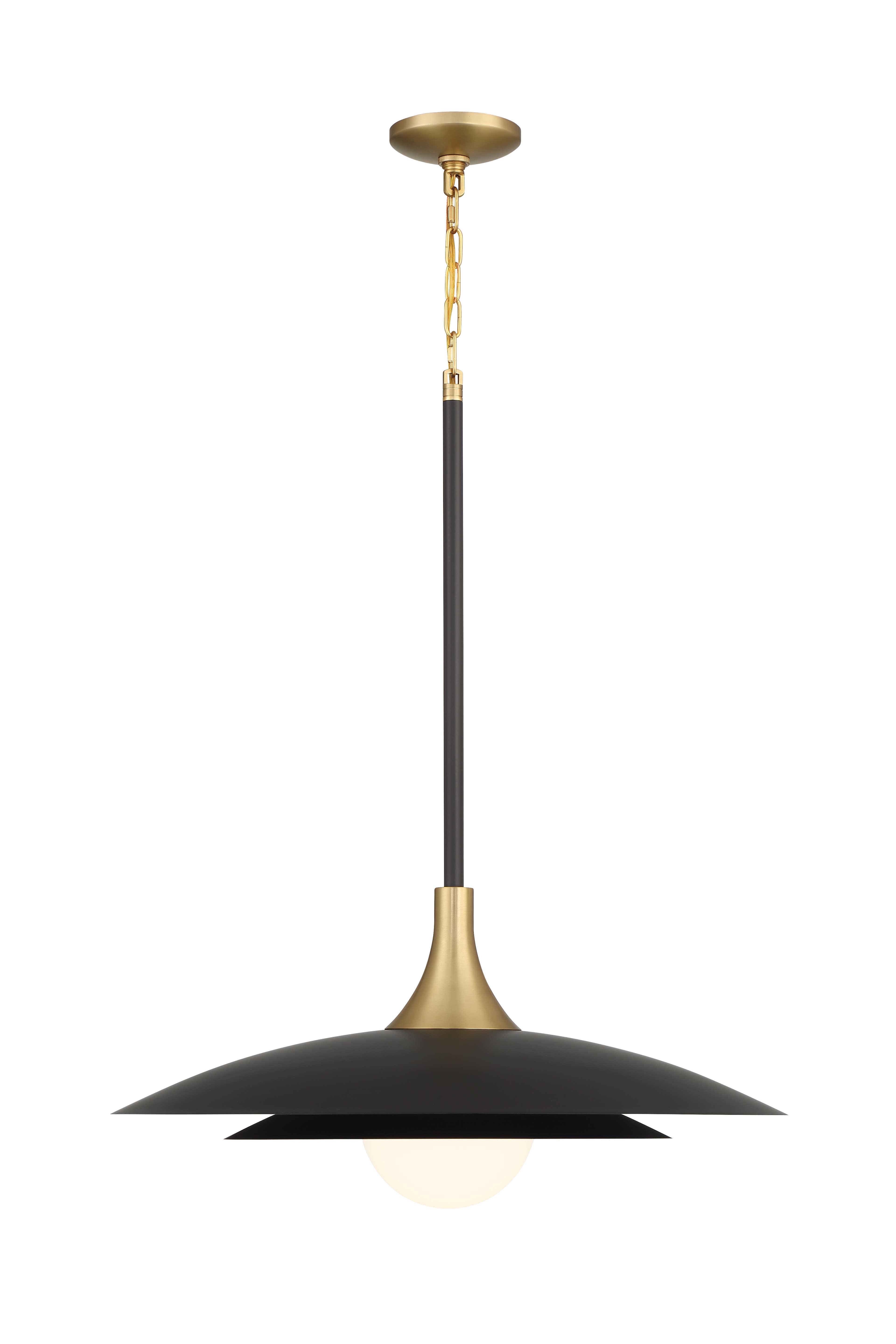 Luminaire suspendu Noir et laiton | WELSH