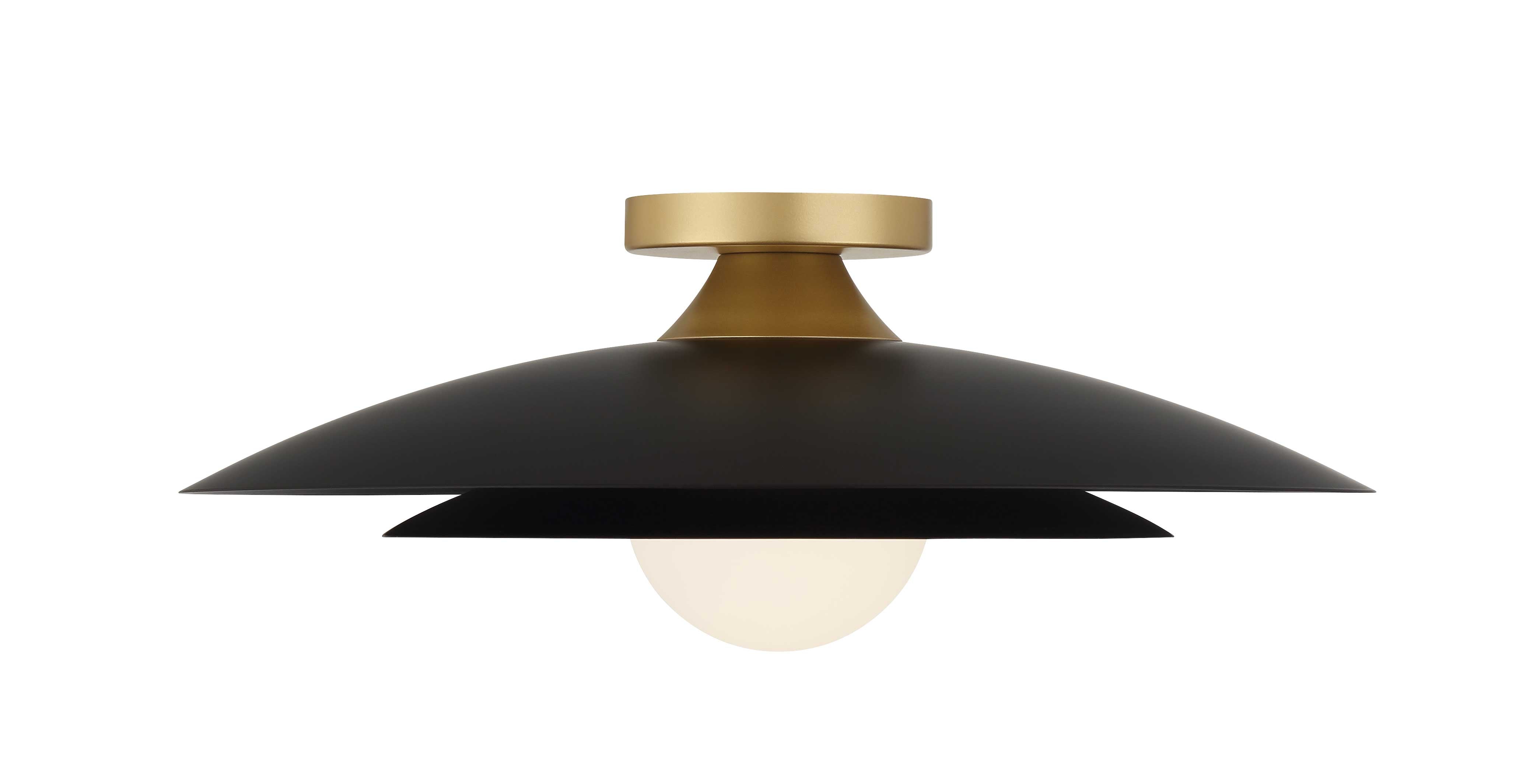 WELSH Flush mount  Black, Gold INTEGRATED LED - 46815-040 | EUROFASE