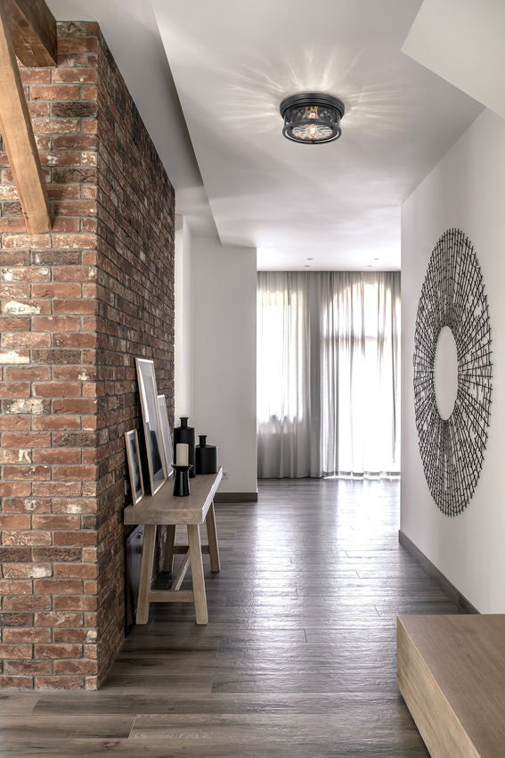 CLARION Flush mount Black - 493F2-MB | Z-LITE