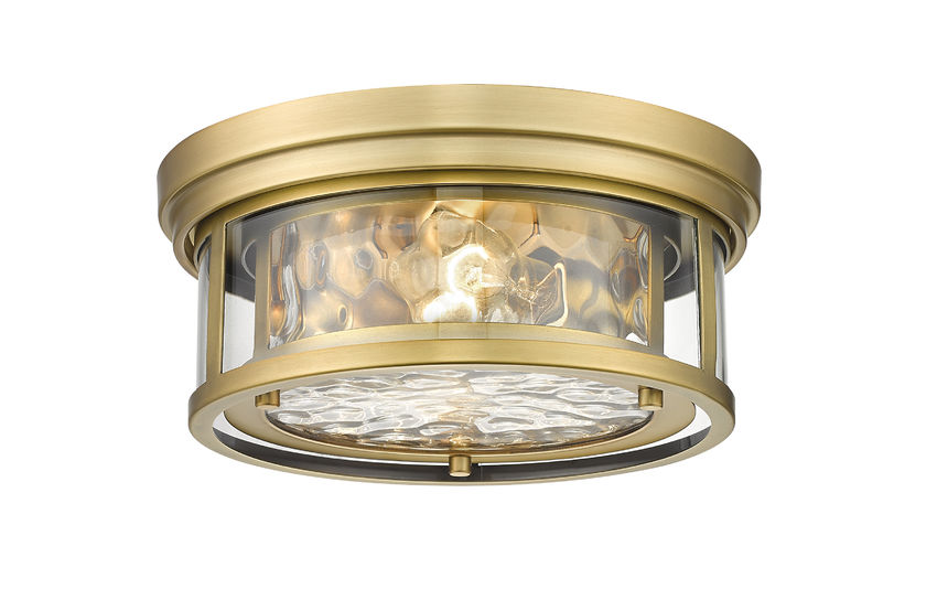 CLARION Flush mount Gold - 493F2-RB | Z-LITE