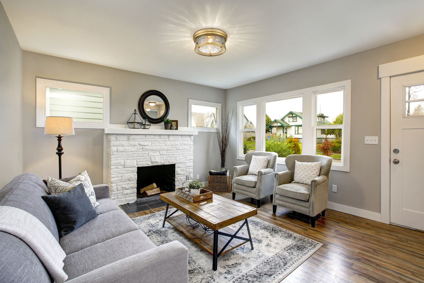 CLARION Flush mount Gold - 493F2-RB | Z-LITE