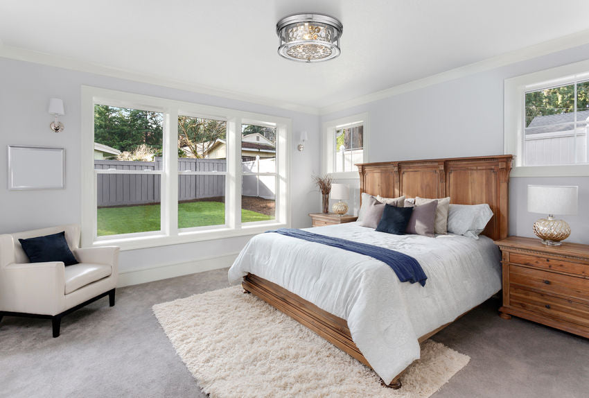 CLARION Flush mount Nickel - 493F3-PN | Z-LITE