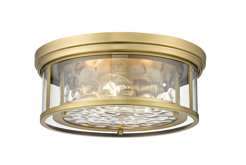 CLARION Flush mount Gold - 493F3-RB | Z-LITE