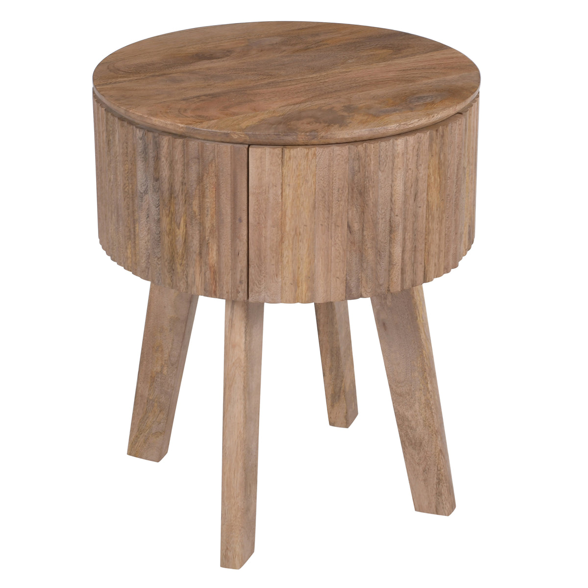 Table d’appoint ronde à 1 tiroir | Balark | World Wide