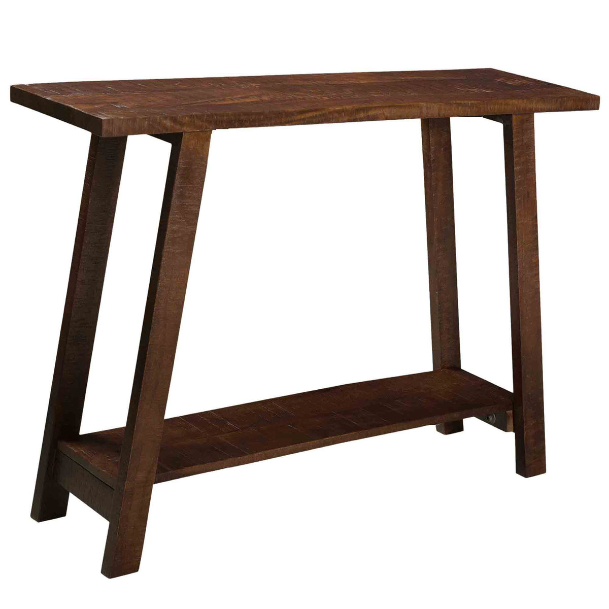 Console étroite à deux tablettes Volsa – fini NOYER | World Wide