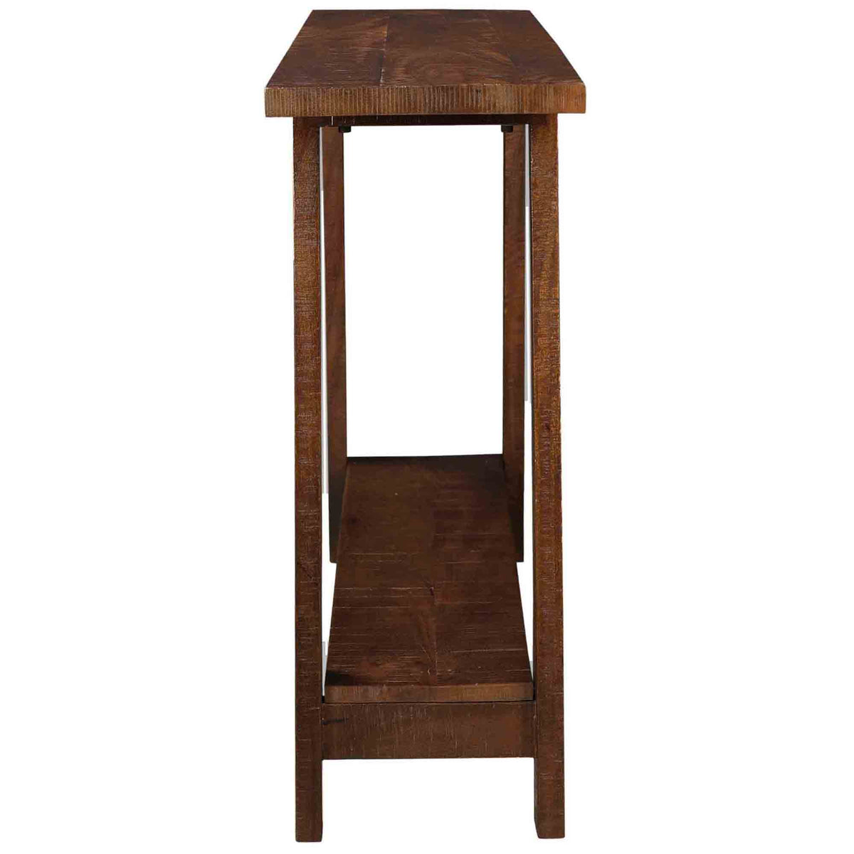 Console étroite à deux tablettes Volsa – fini NOYER | World Wide