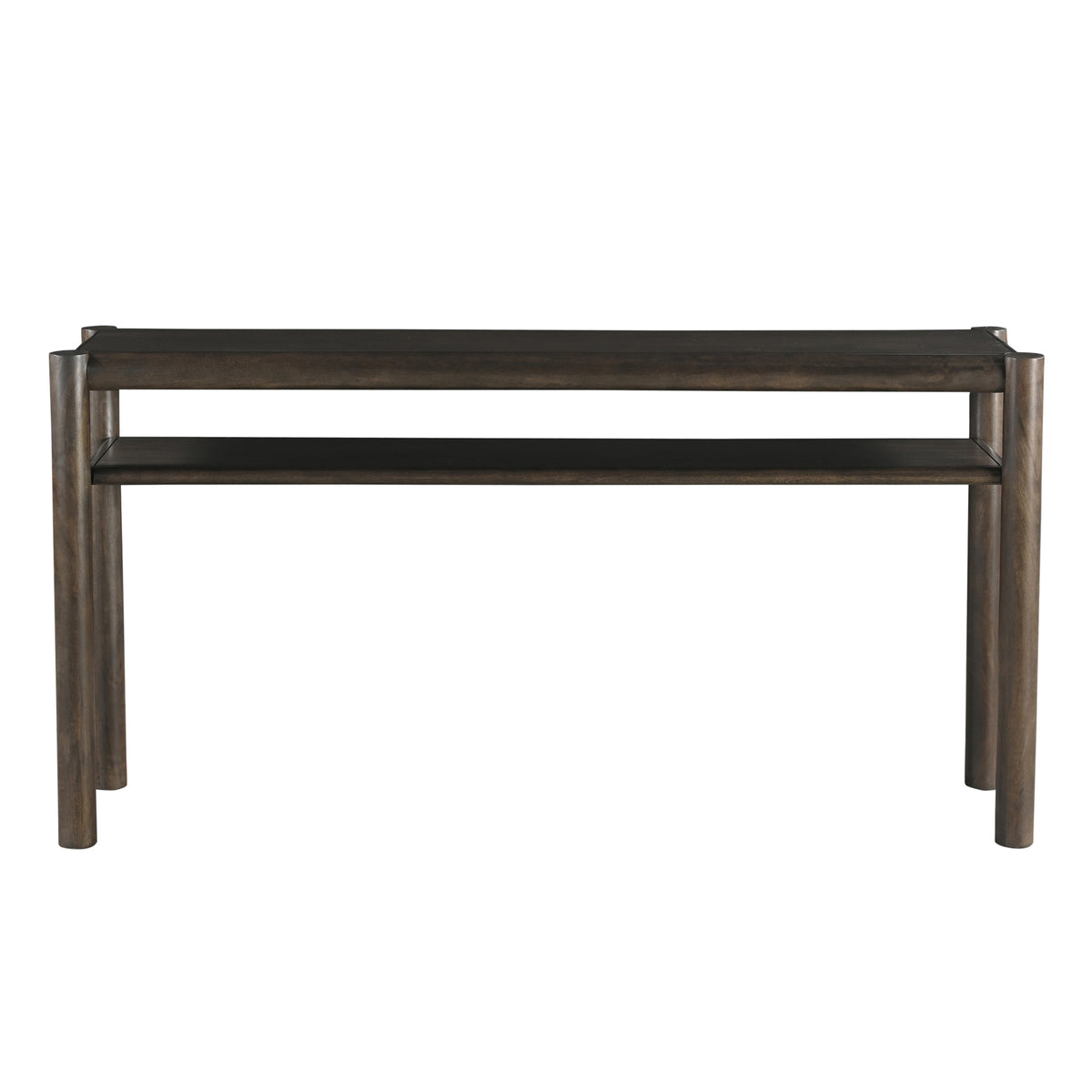 Console rectangulaire à deux tablettes Advik – fini MOKA | World Wide