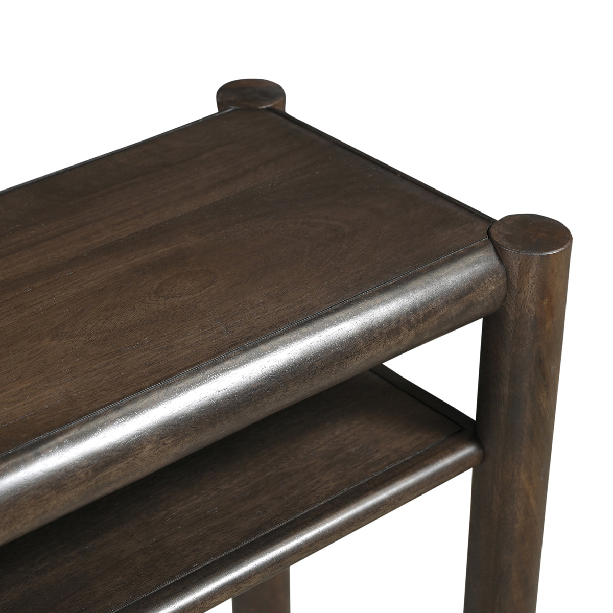Console rectangulaire à deux tablettes Advik – fini MOKA | World Wide