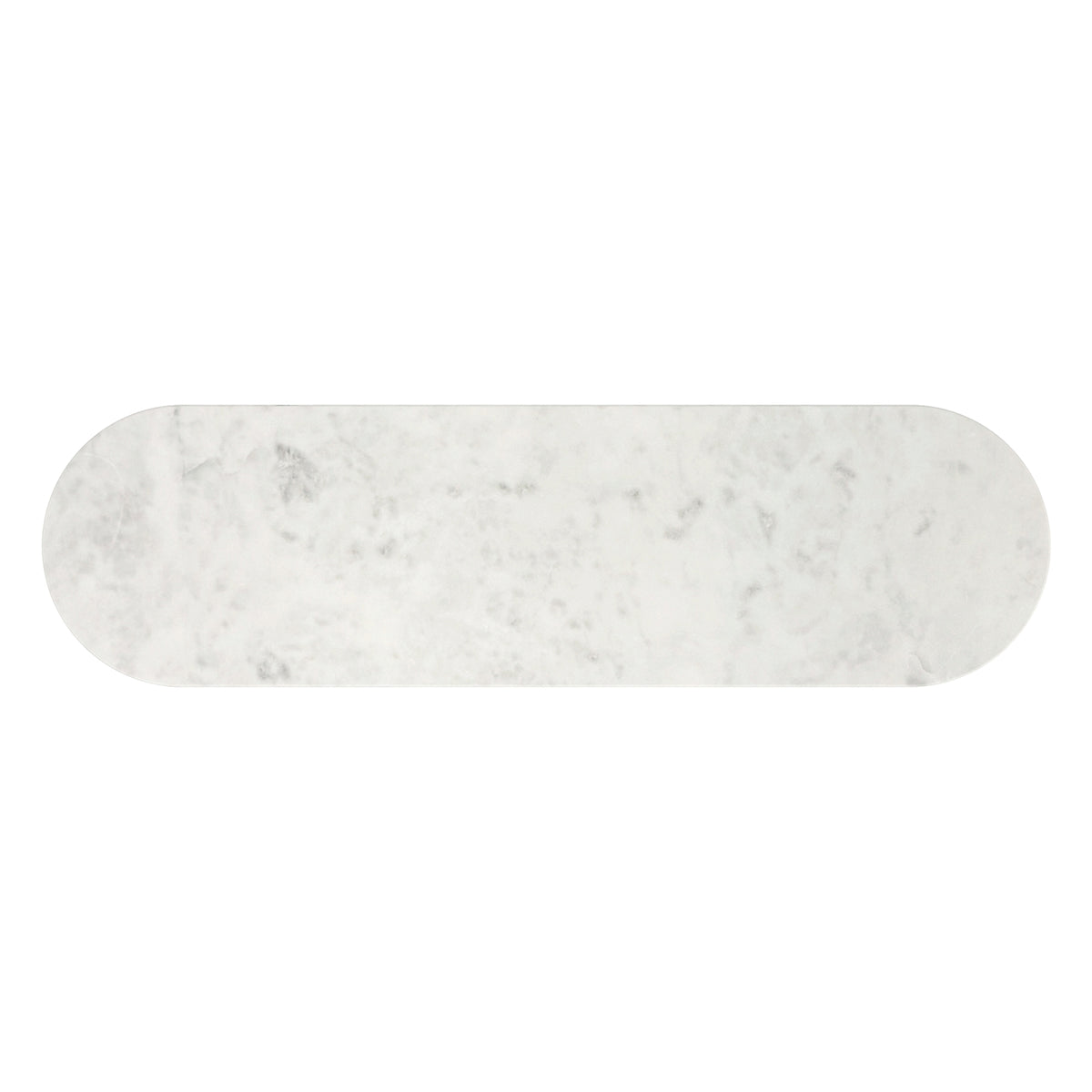 Console ovale en bois et marbre Jilsa – fini NOYER/BLANC | World Wide
