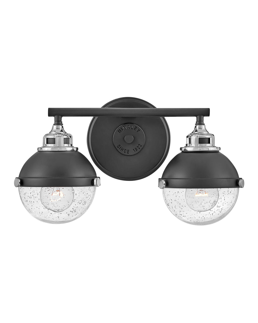Petit luminaire de vanité à deux lumières