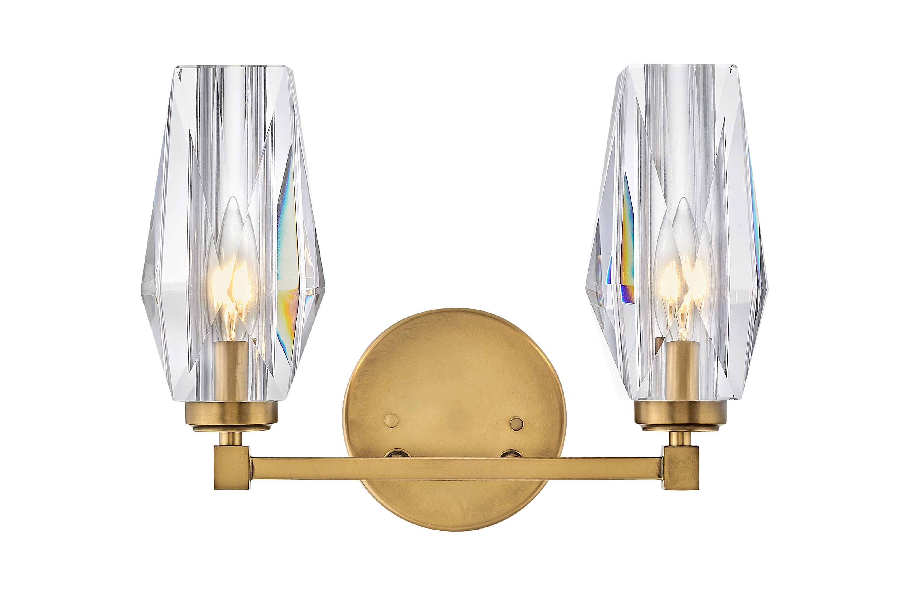 Petit luminaire de vanité à deux lumières