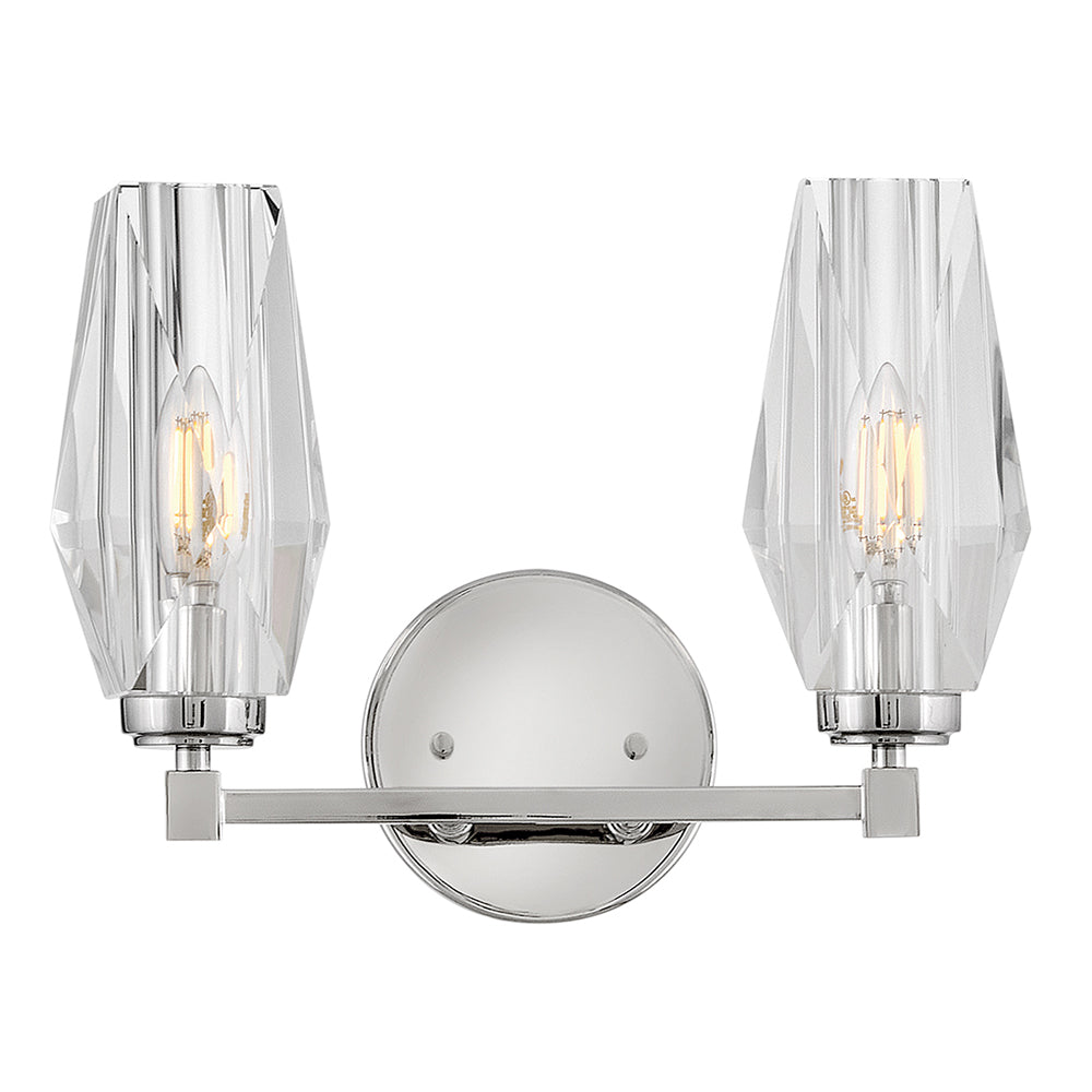 Petit luminaire de vanité à deux lumières