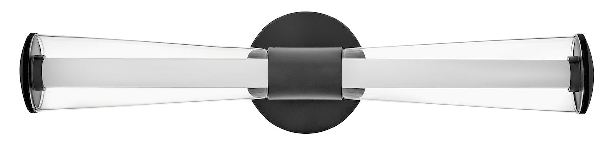 ELIN Murale salle de bain Noir DEL INTÉGRÉ - 53102BK | HINKLEY