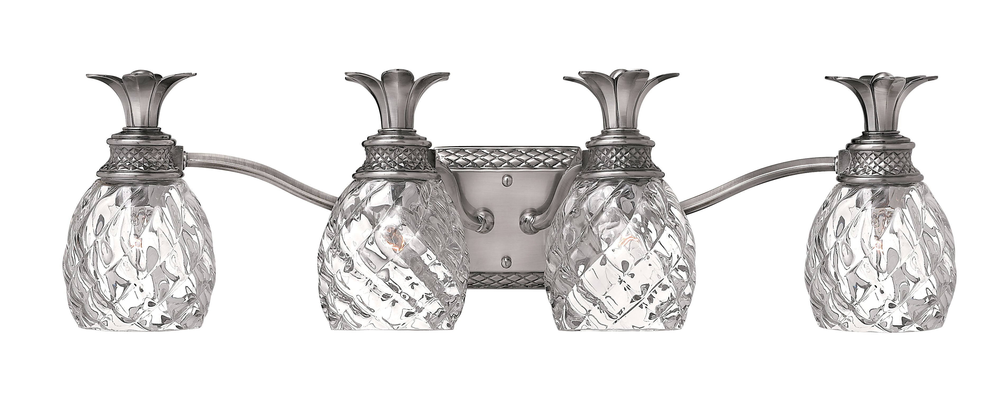 Grand luminaire de vanité à quatre lumières