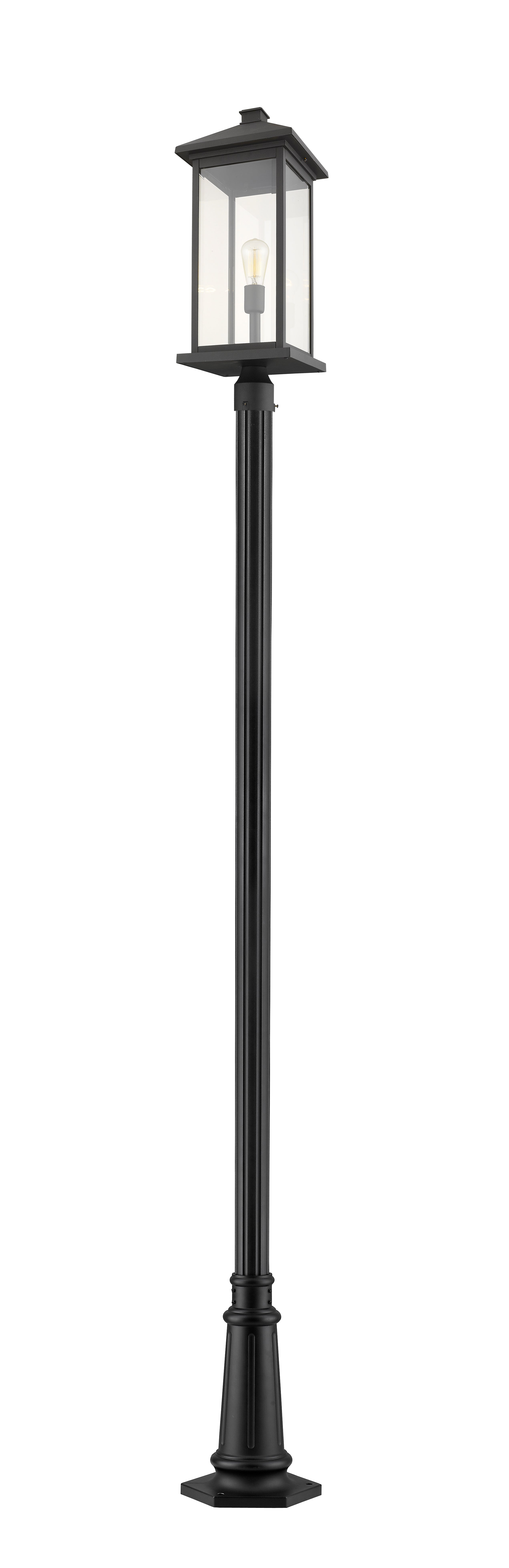 PORTLAND Luminaire sur poteau Noir - 531PHBXLR-557P-BK | Z-LITE