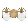 Petit luminaire de vanité à deux lumières