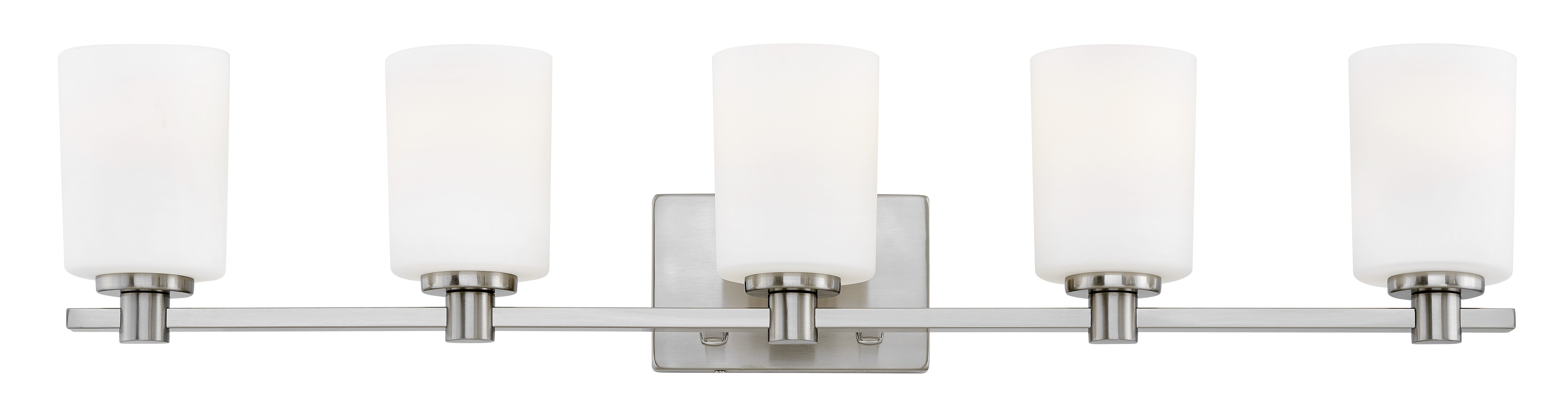 Très grand luminaire de vanité à cinq lumières