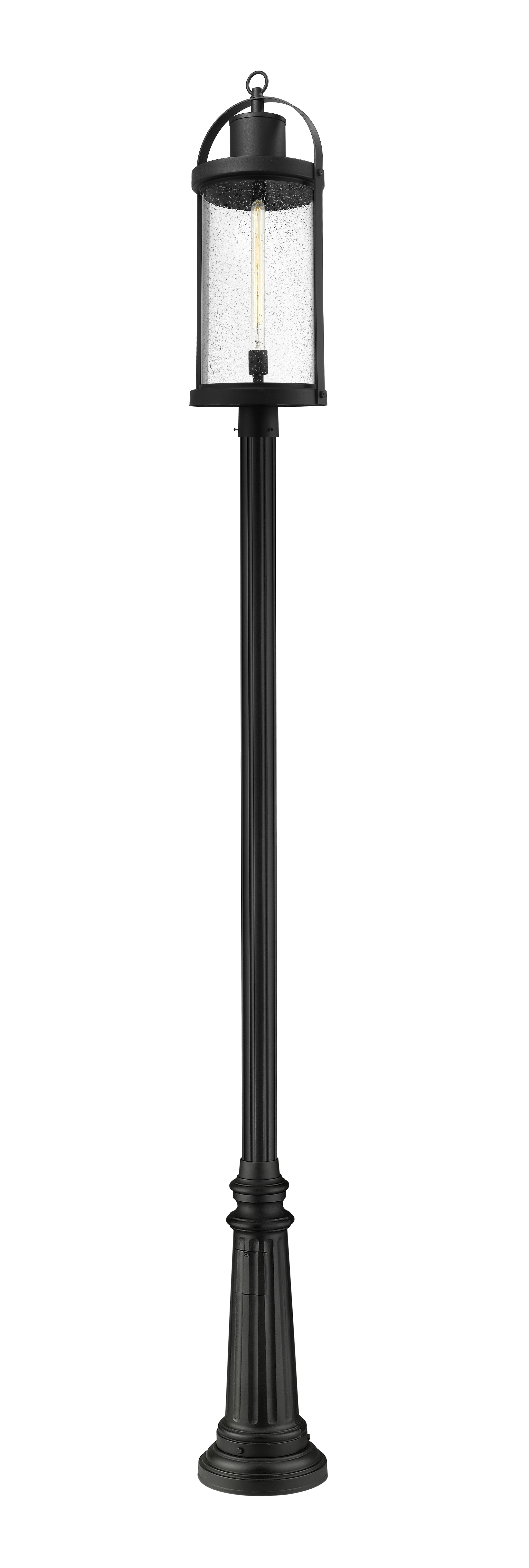 ROUNDHOUSE Luminaire sur poteau Noir - 569PHXL-511P-BK | Z-LITE