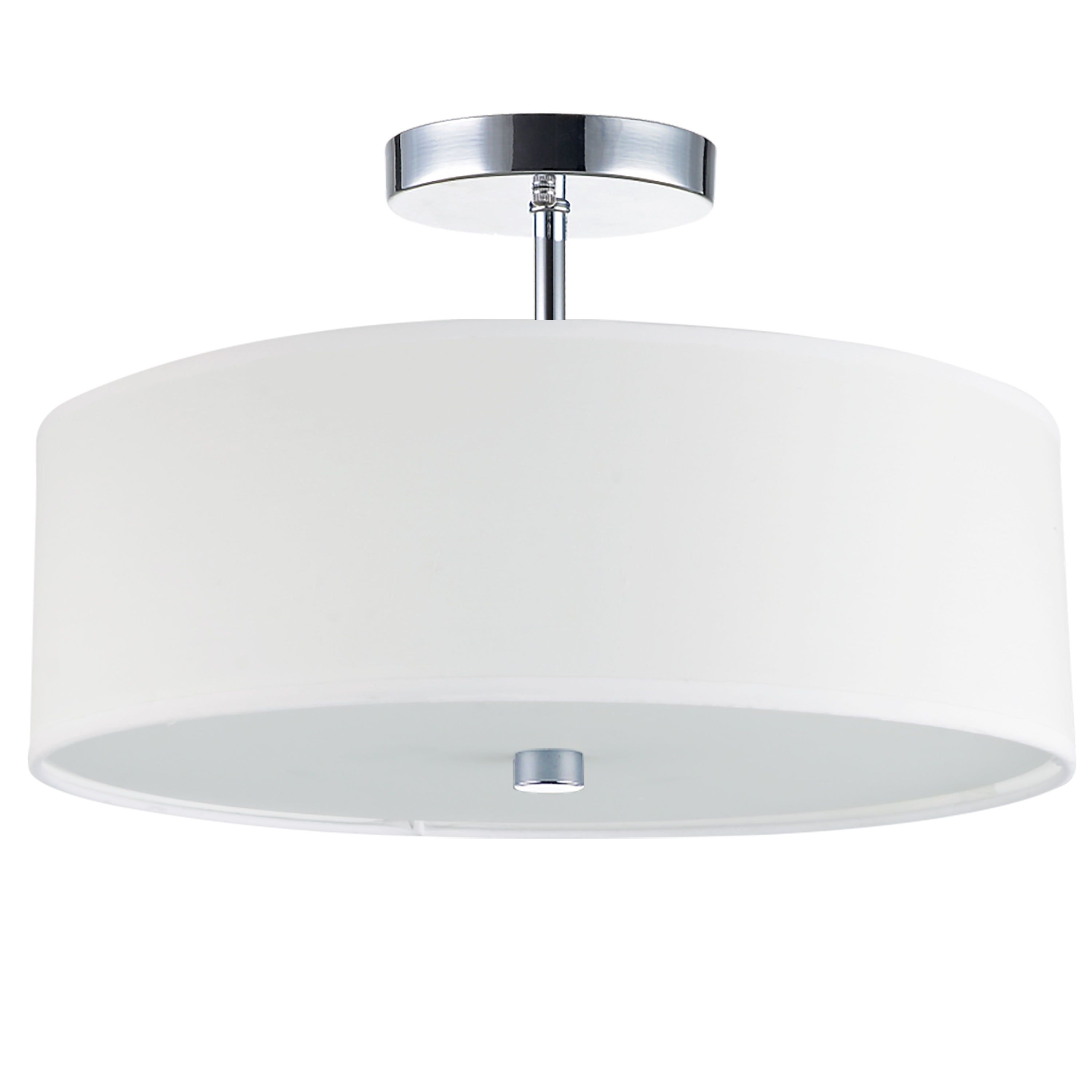 EVERLY Semi-Flush mount  White - 571-143SF-PC-WH | DAINOLITE