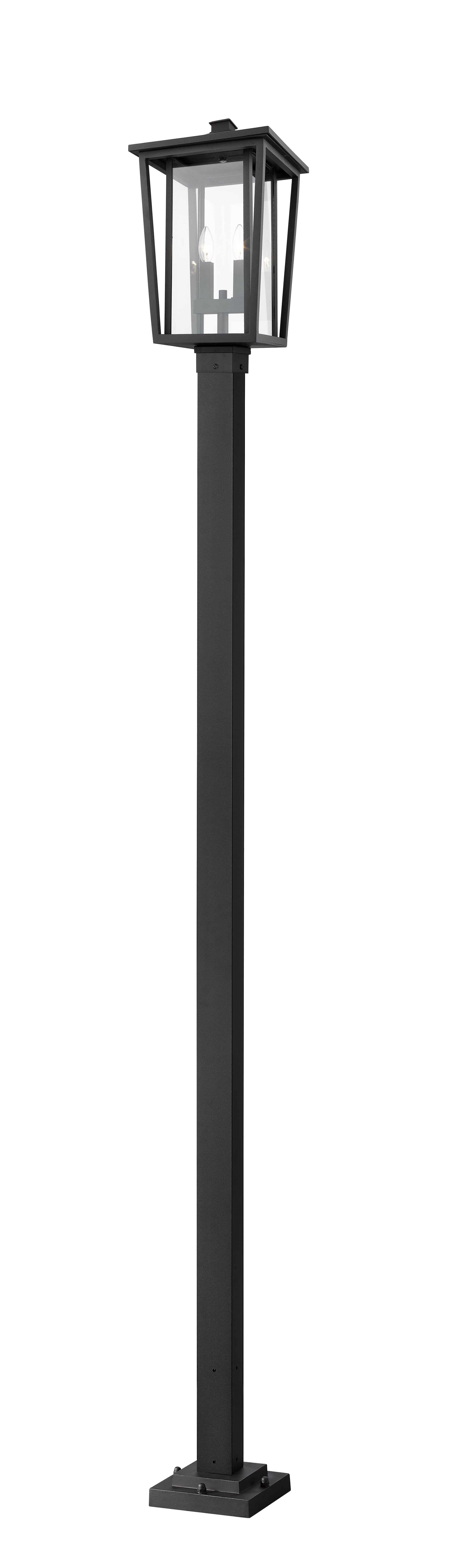 SEOUL Luminaire sur poteau Noir - 571PHBS-536P-BK | Z-LITE