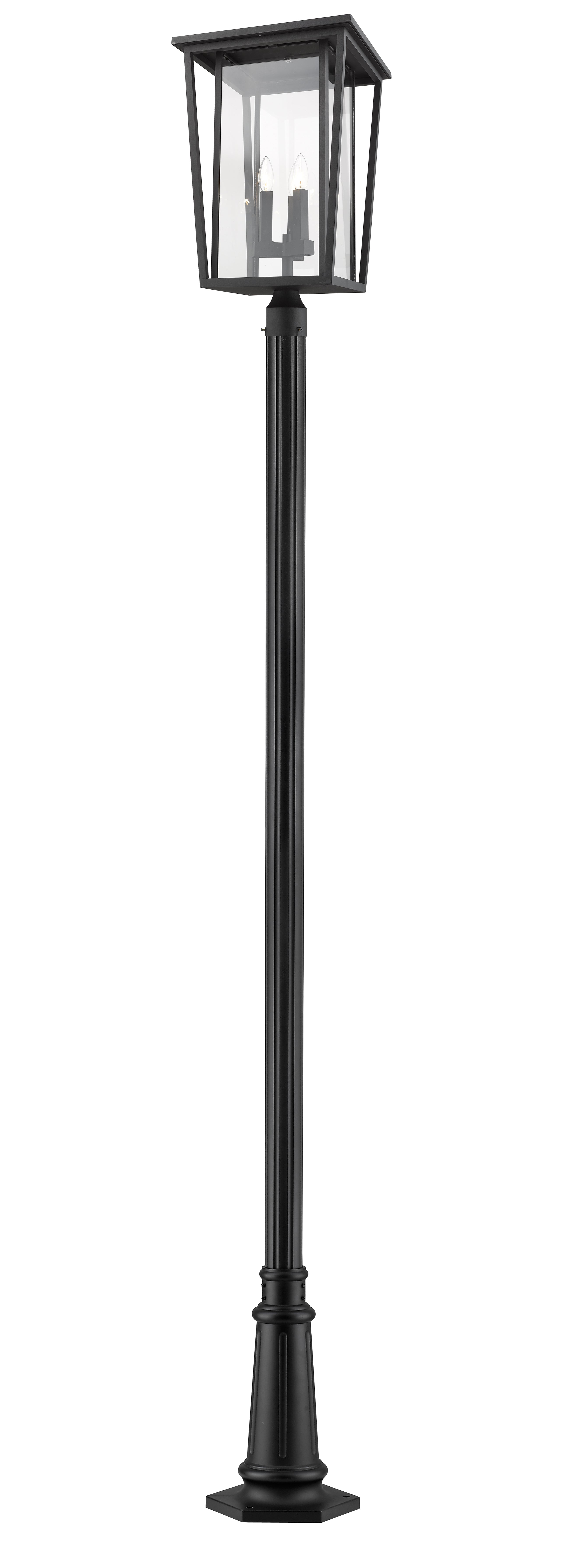 SEOUL Luminaire sur poteau Noir - 571PHXLR-557P-BK | Z-LITE