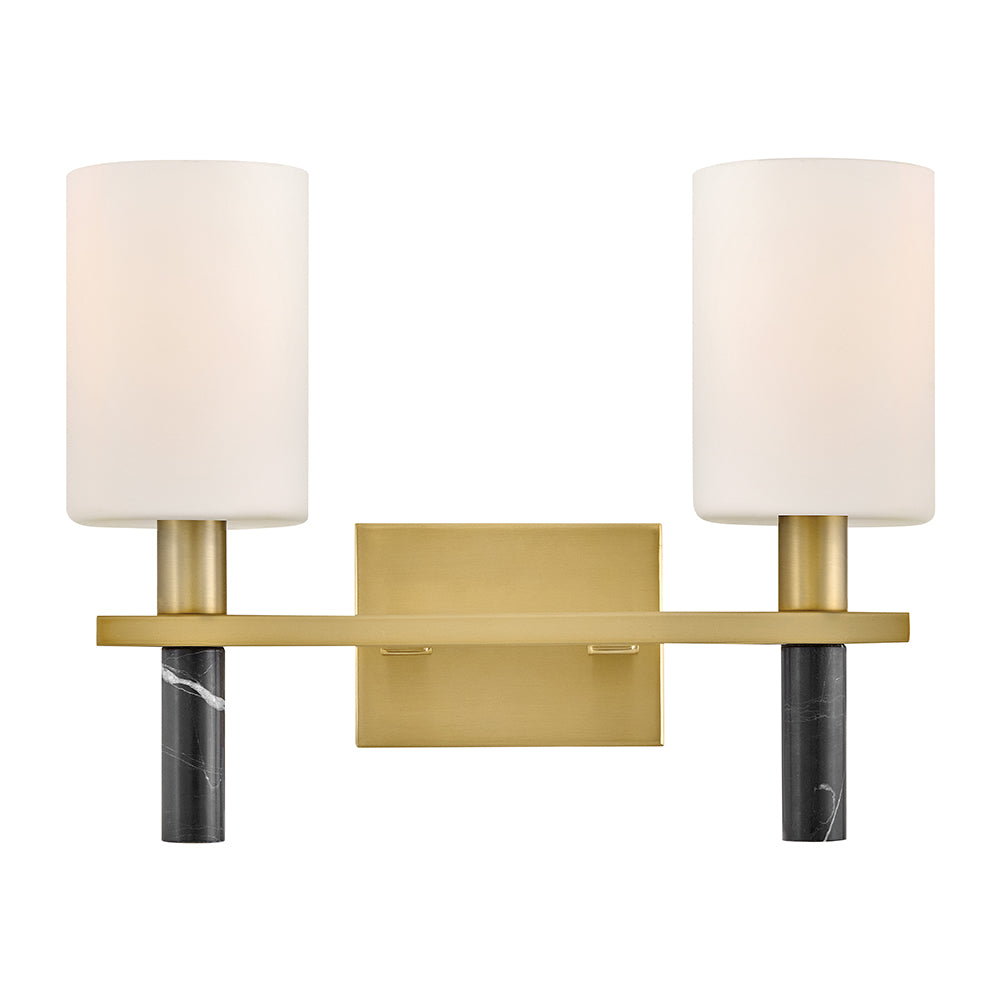 Petit luminaire de vanité à deux lumières