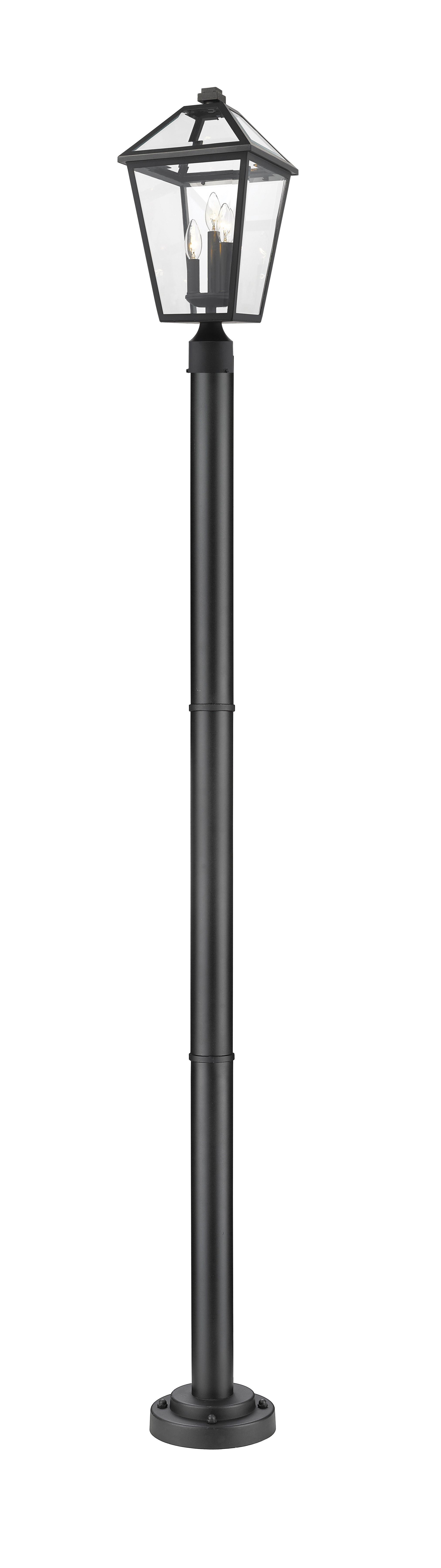 TALBOT Luminaire sur poteau Noir - 579PHBR-567P-BK | Z-LITE