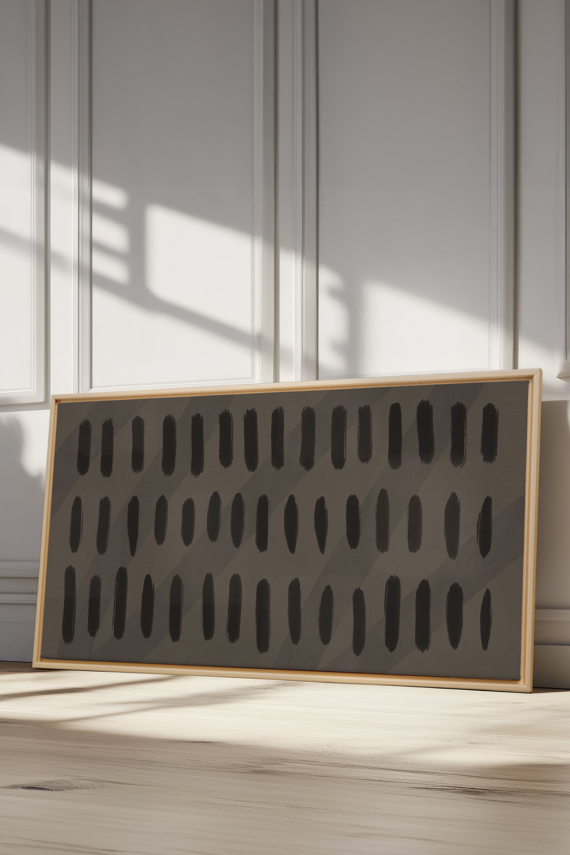 SILENT BEATS, Oeuvre sur toile étirée, encadré Naturel Clair