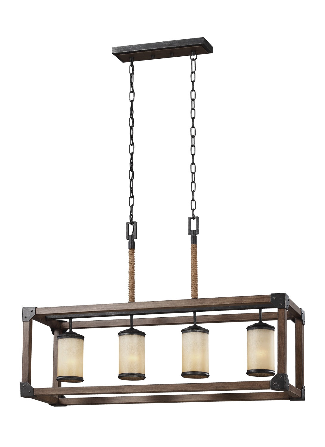 Suspension d'îlot 4 lumières | Dunning