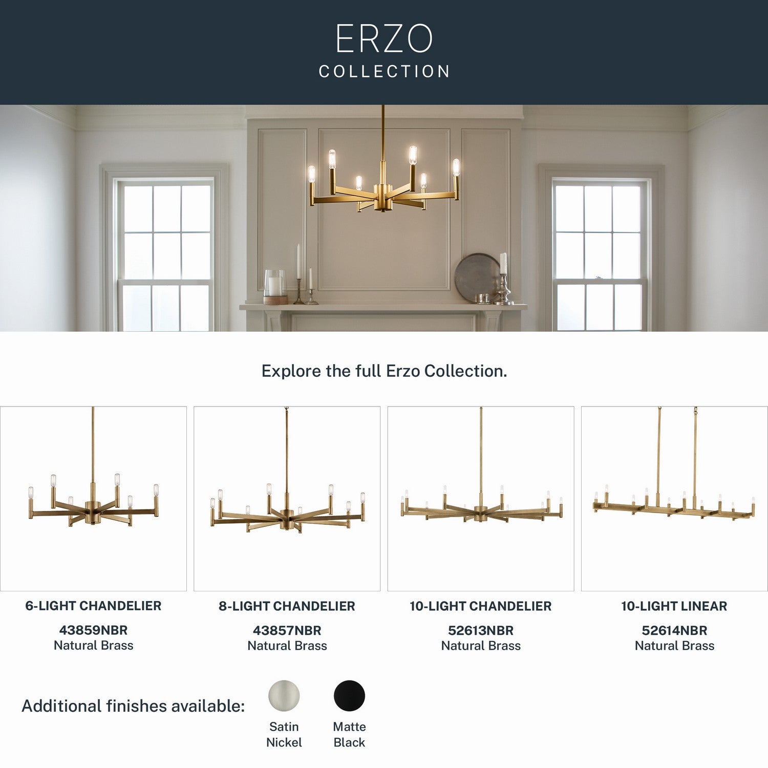 Lustre 8 lumières | Erzo