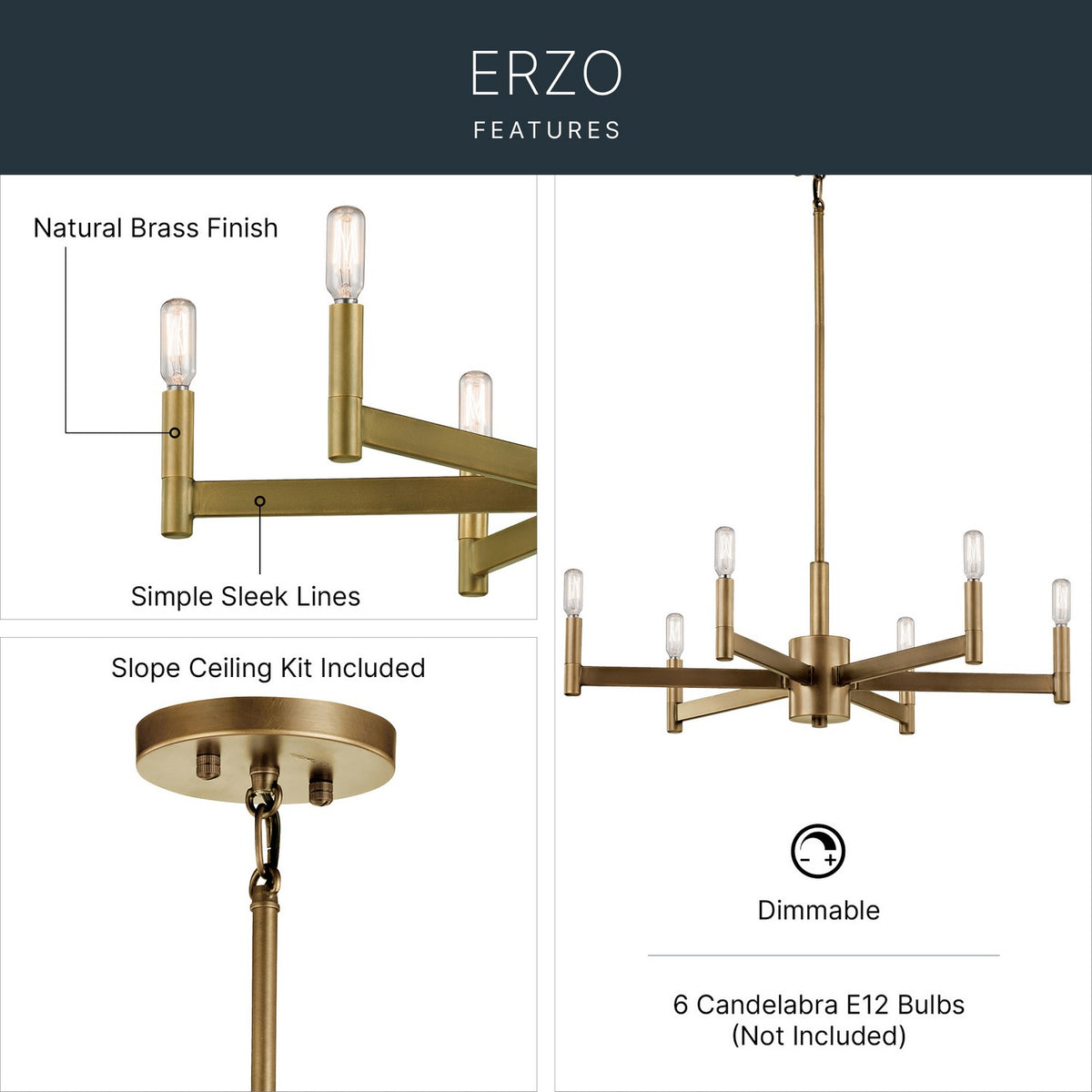 Lustre 6 lumières | Erzo