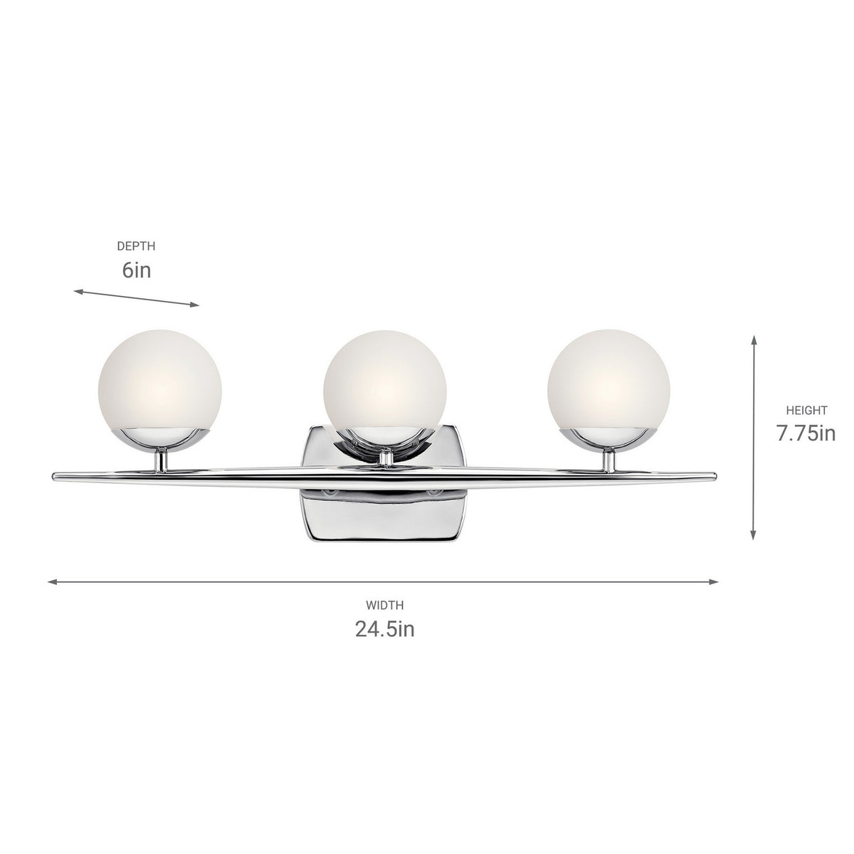 Applique de salle de bain 3 lumières | Jasper