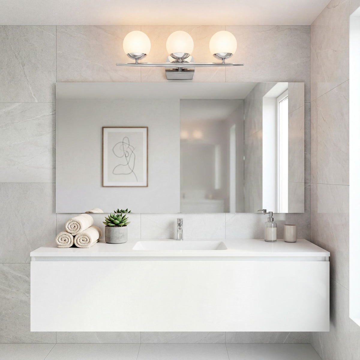 Applique de salle de bain 3 lumières | Jasper