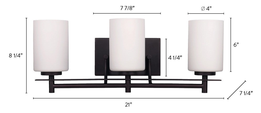 Applique de vanité 3 lumières | Carlton