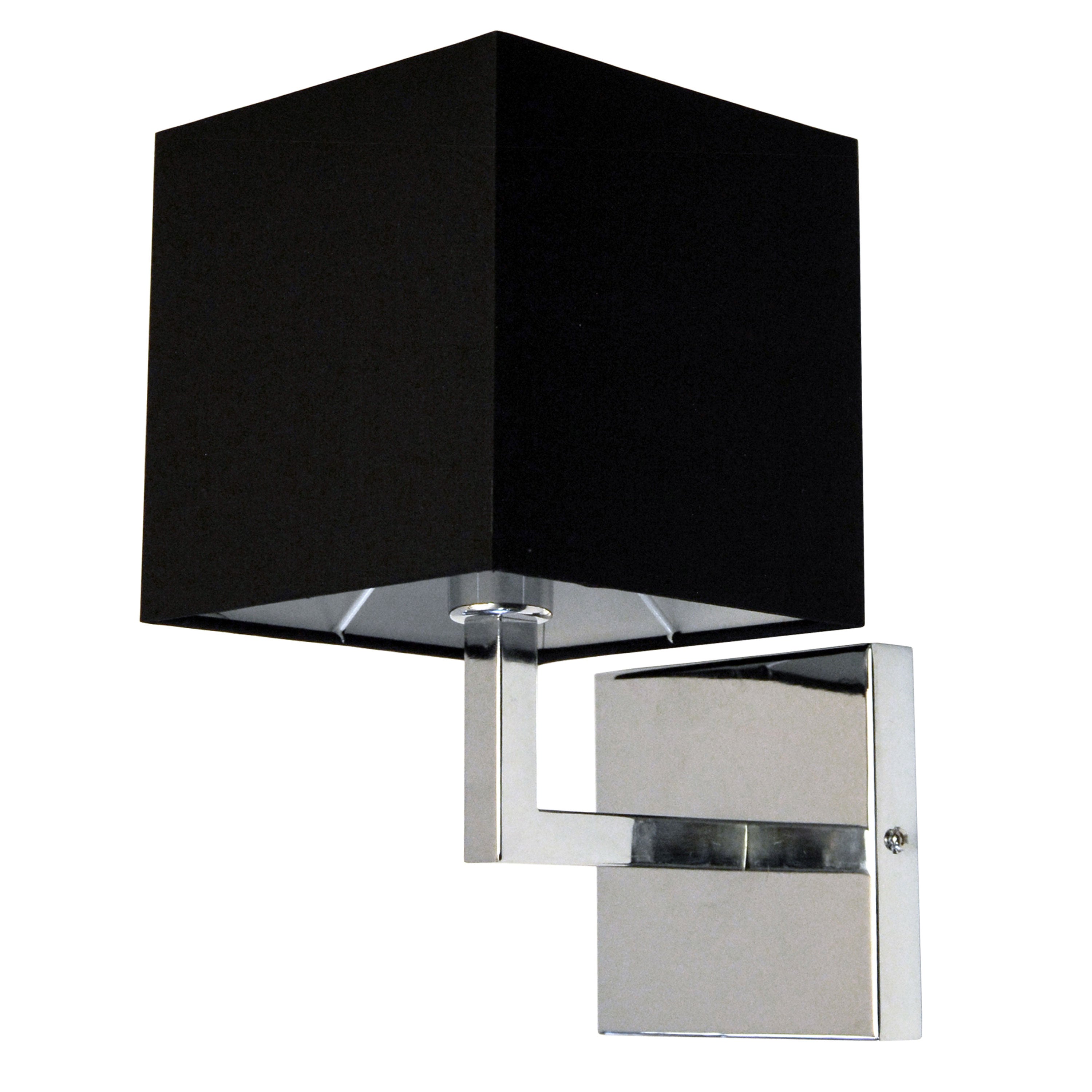 LUCAS Wall sconce Chrome - 77-1W-PC-BK | DAINOLITE
