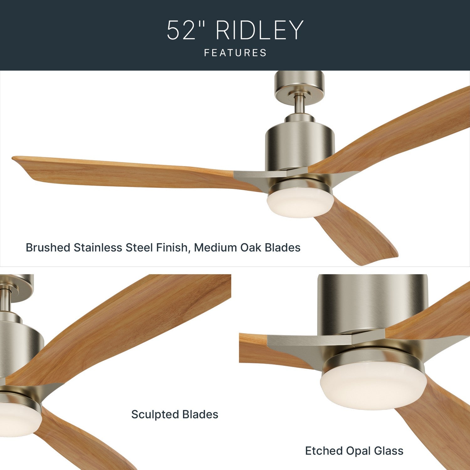 Ventilateur de plafond 52 po | Ridley II
