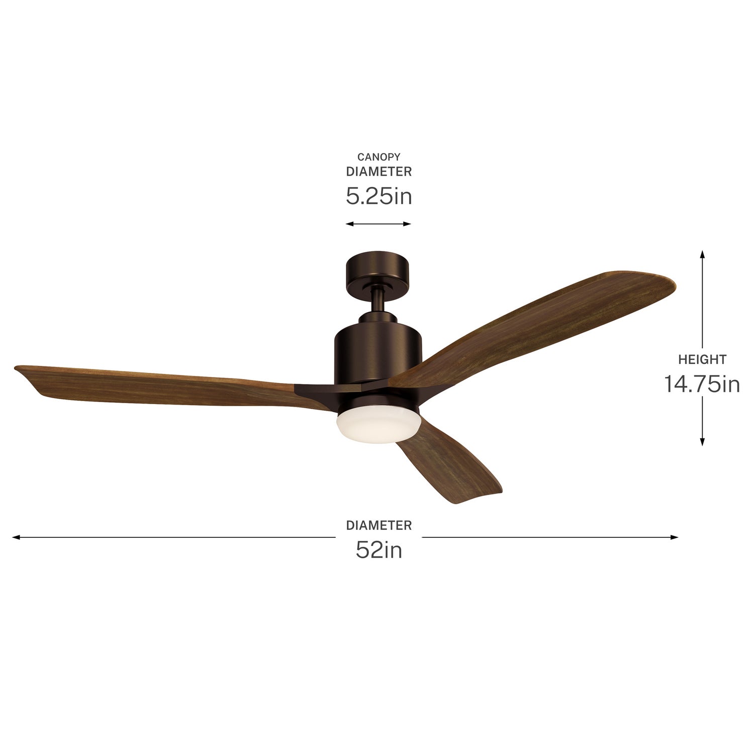Ventilateur de plafond 52 po | Ridley II