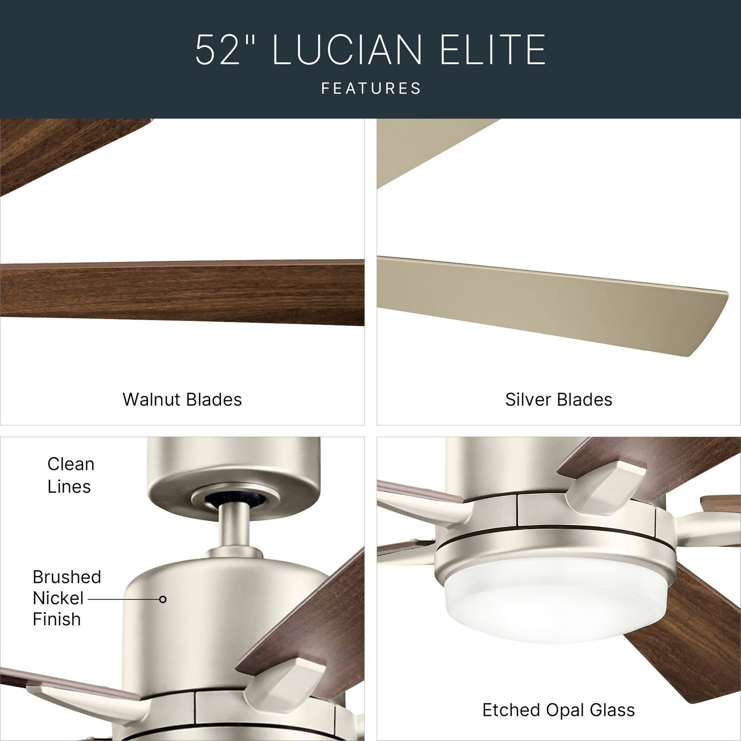Ventilateur de plafond 52 po | Lucian Elite