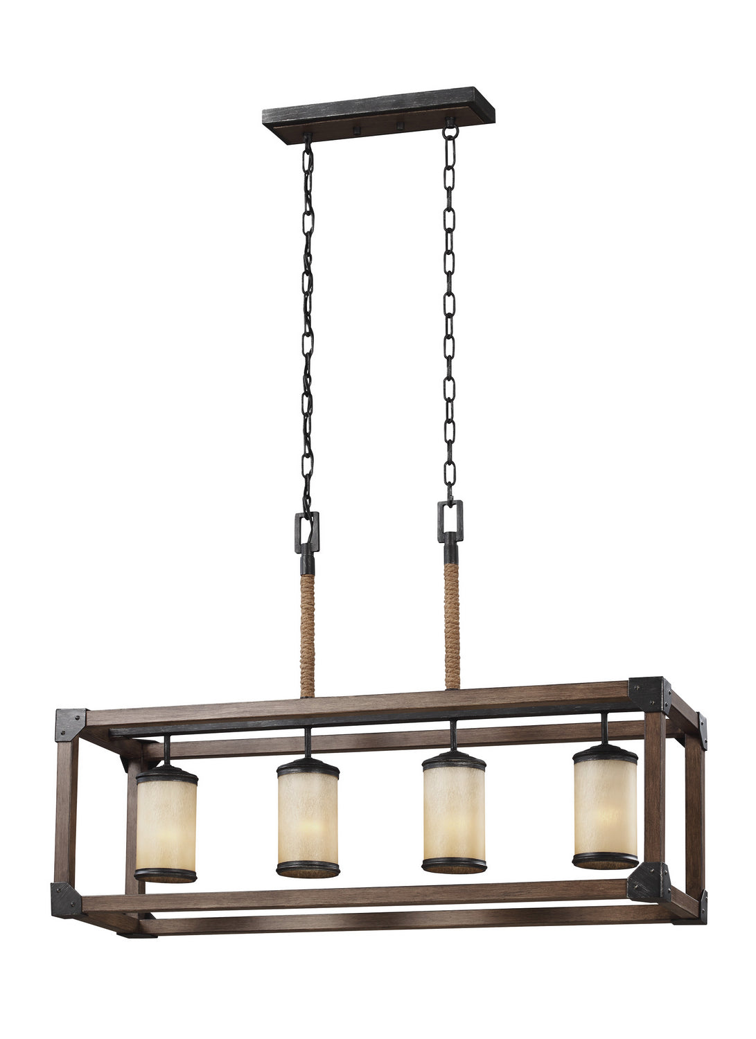 Suspension d'îlot 4 lumières | Dunning