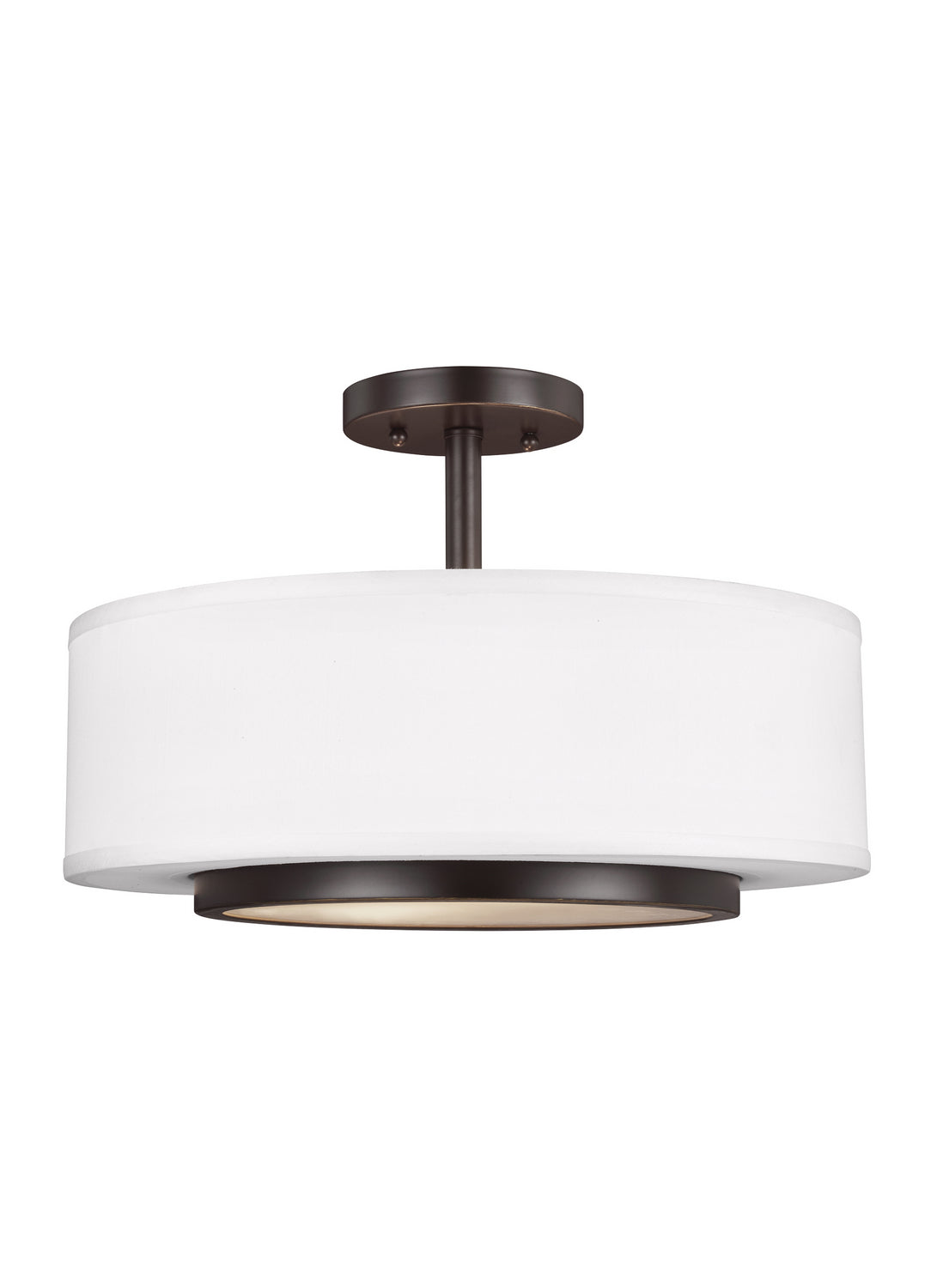 Semi-Flush Convertible Pendant 2 lumières | Nance