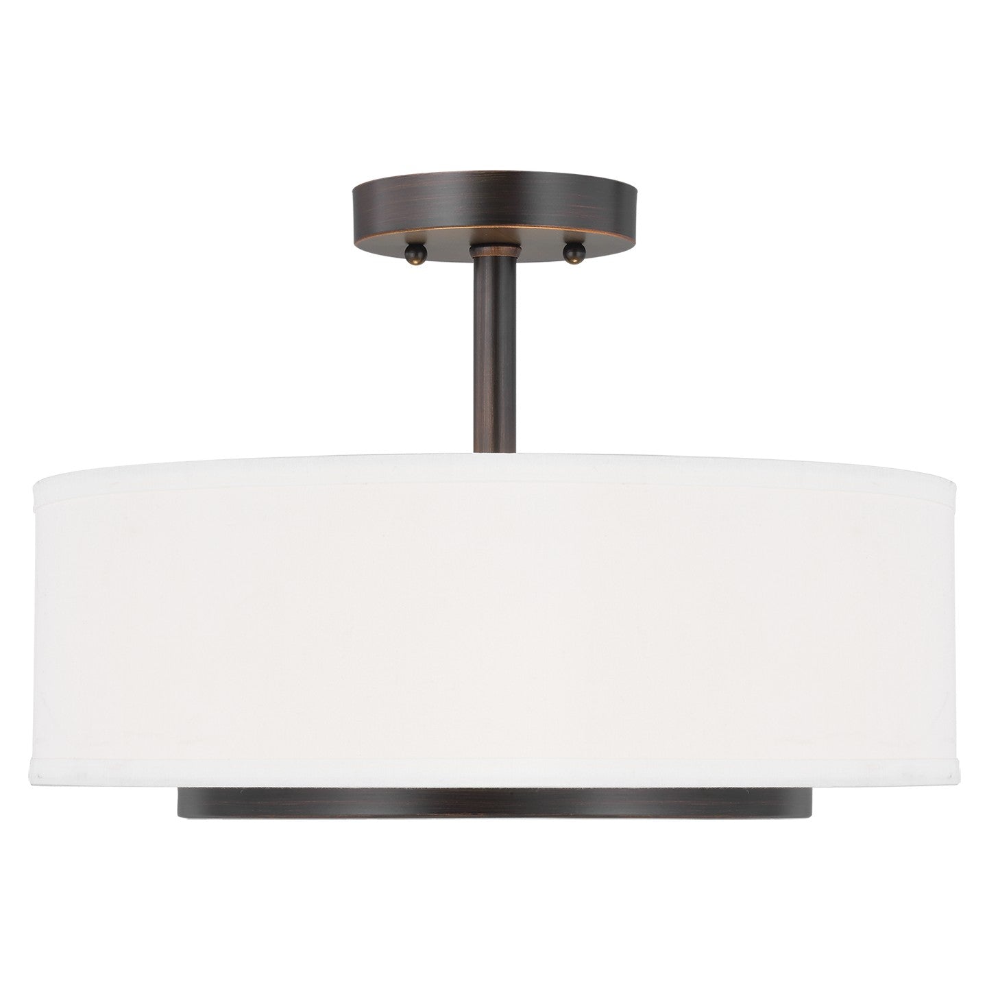 Semi-Flush Convertible Pendant 2 lumières | Nance