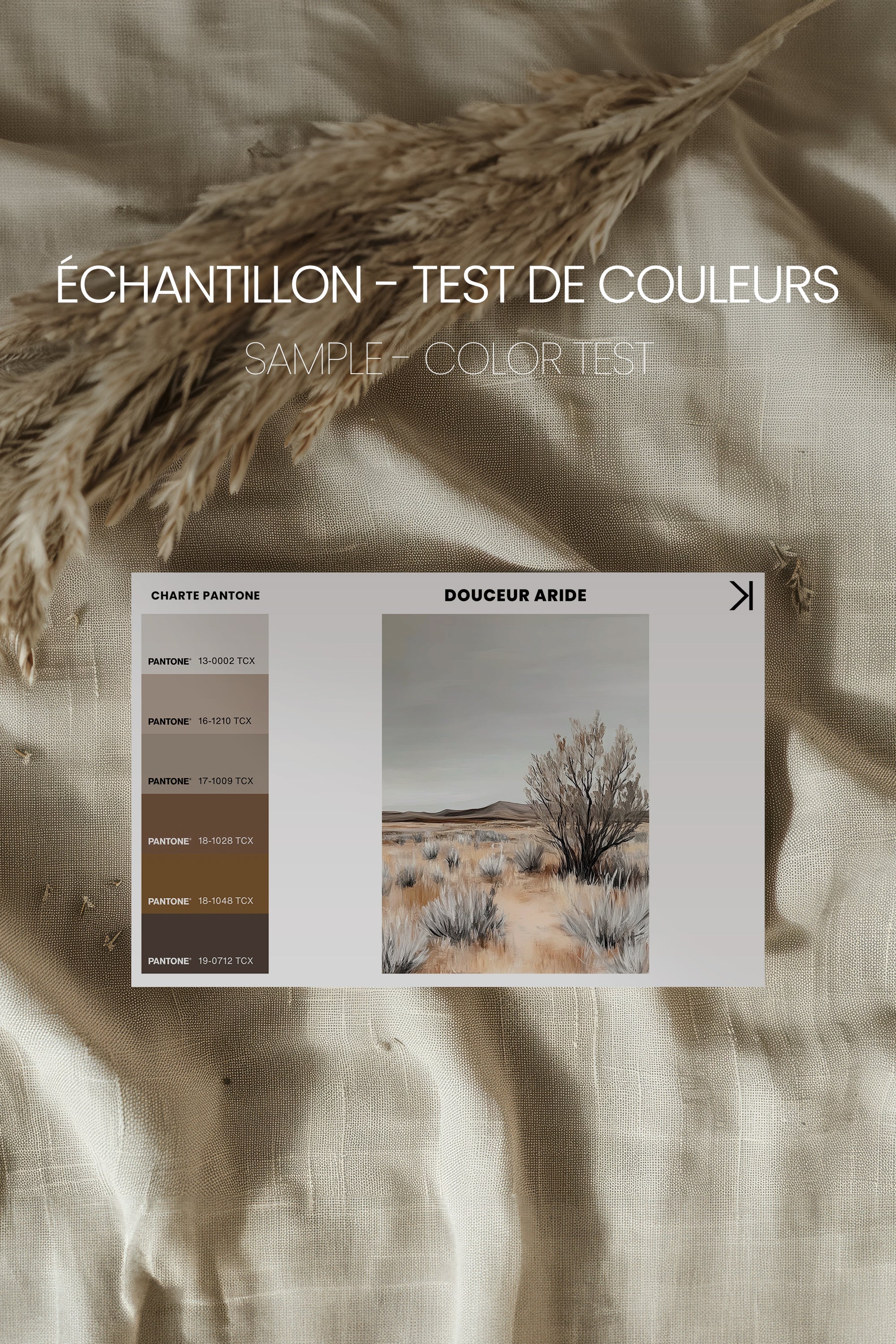 DOUCEUR ARIDE, Oeuvre sur toile étirée