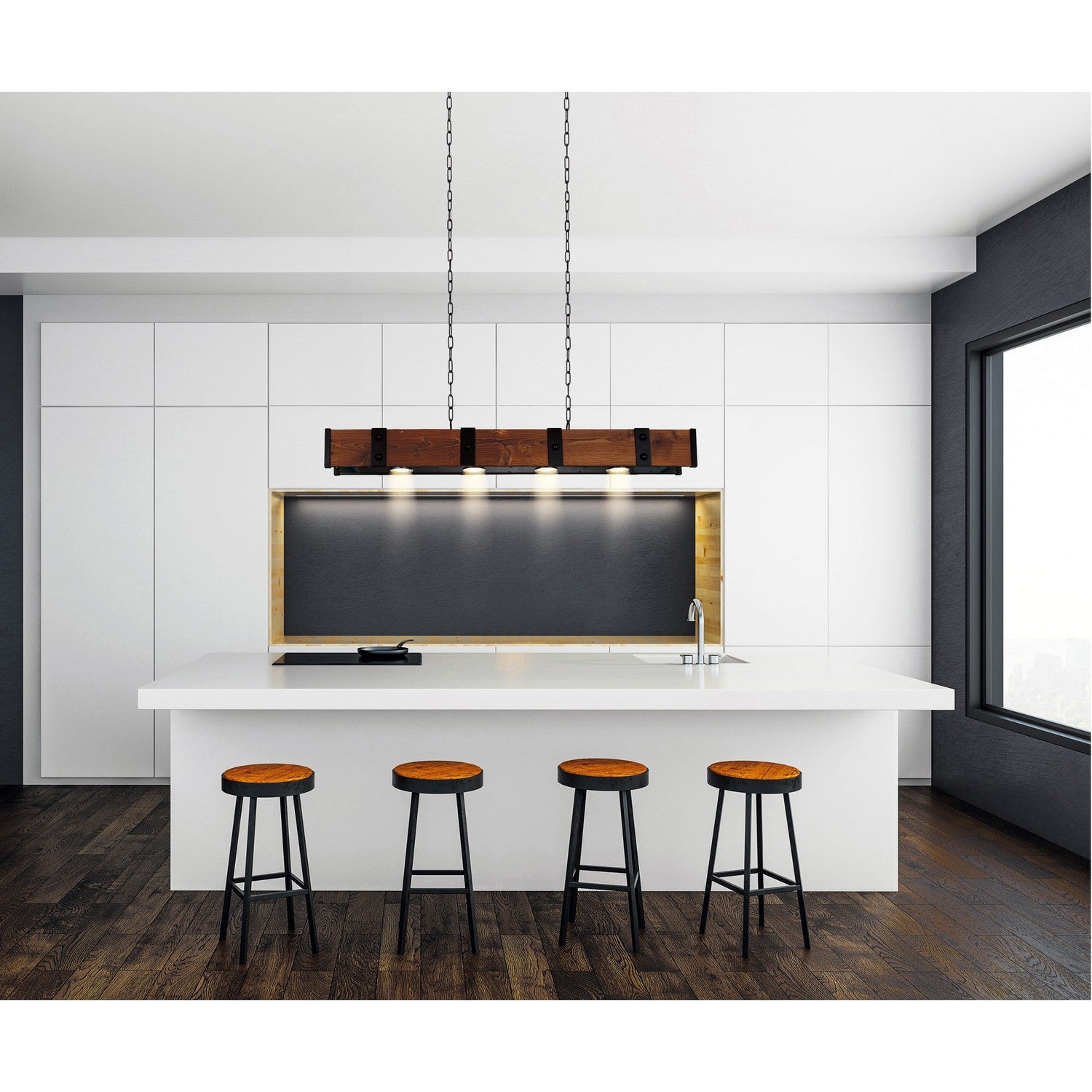 Lustre d'îlot 4 lumières | Pago
