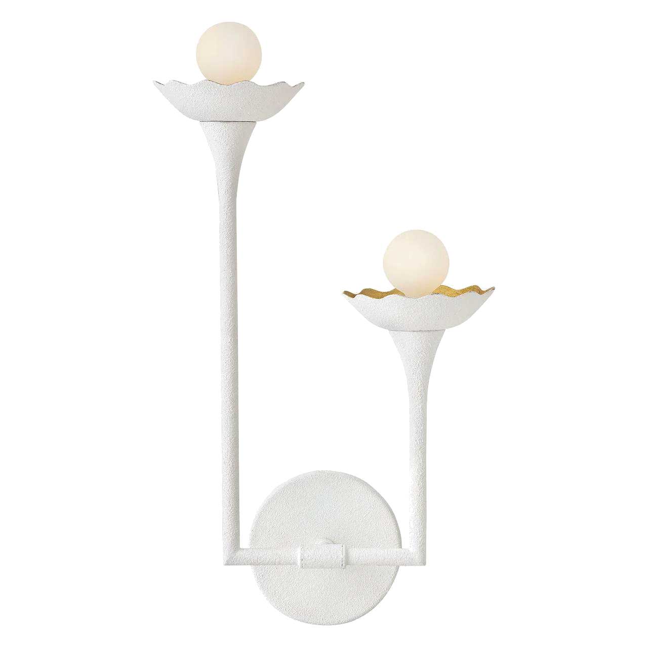 Luminaire mural Blanc et or | DARLA