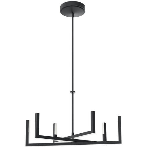 PRIAM Chandelier Noir DEL INTÉGRÉ - 84313MBK | ELAN