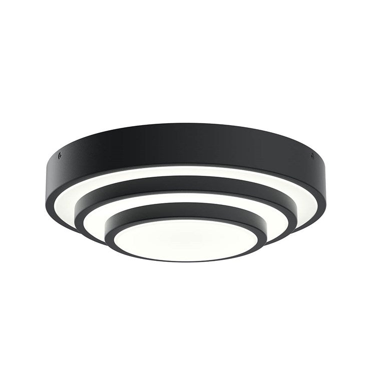 DOMBARD Semi-Flush mount Black INTEGRATED LED - 84320MBK | ELAN