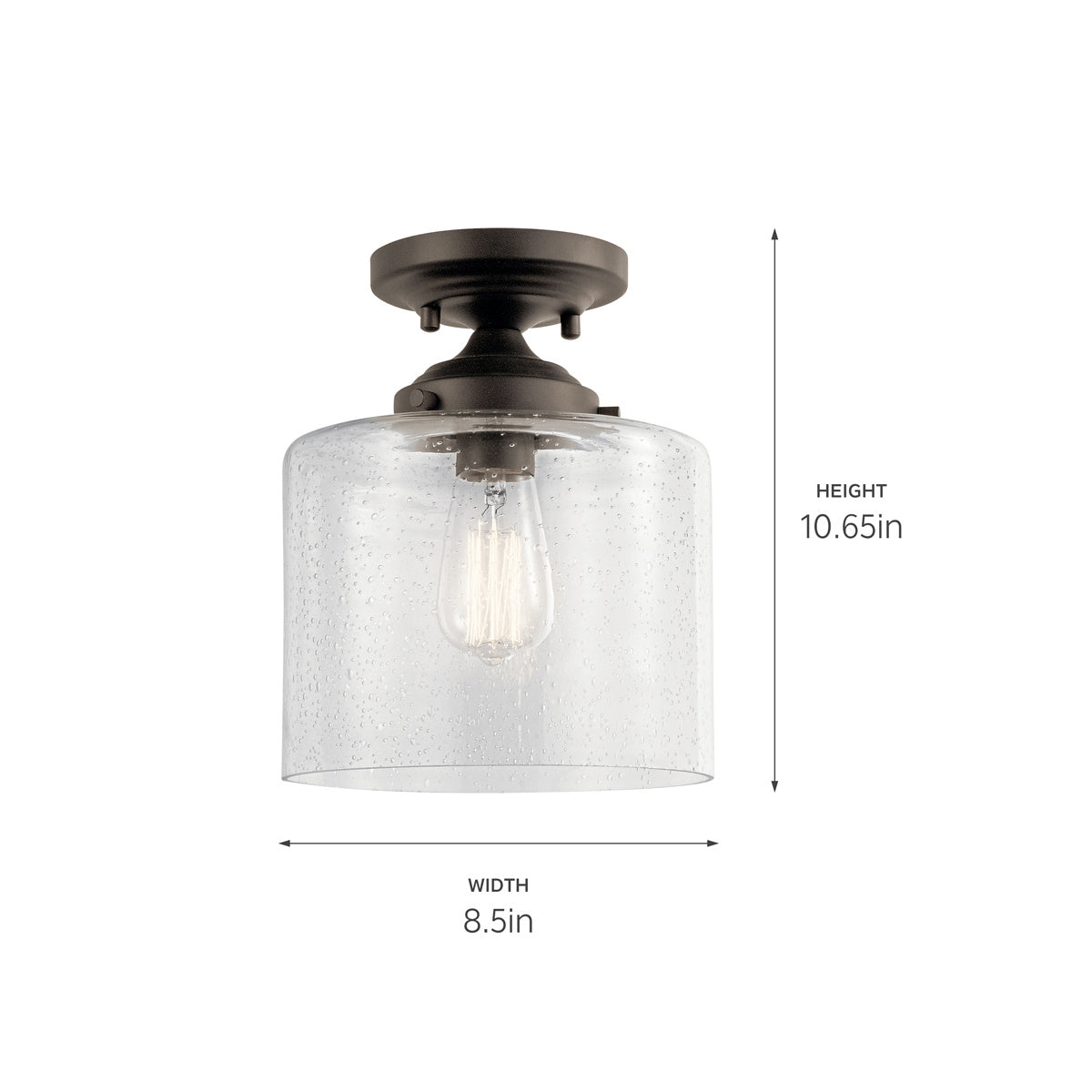 Semi-plafonnier 1 lumière | Winslow