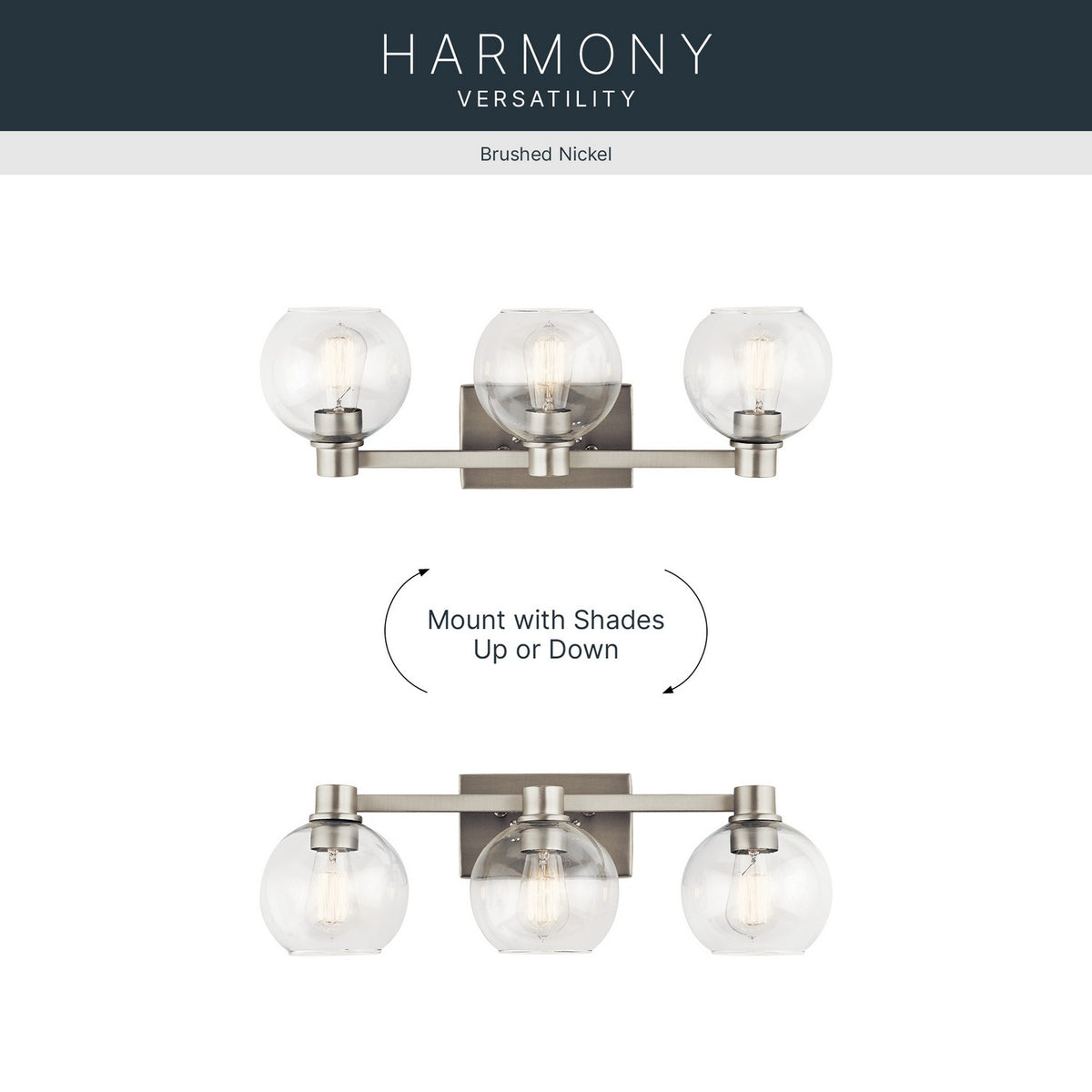 Applique de salle de bain 3 lumières | Harmony